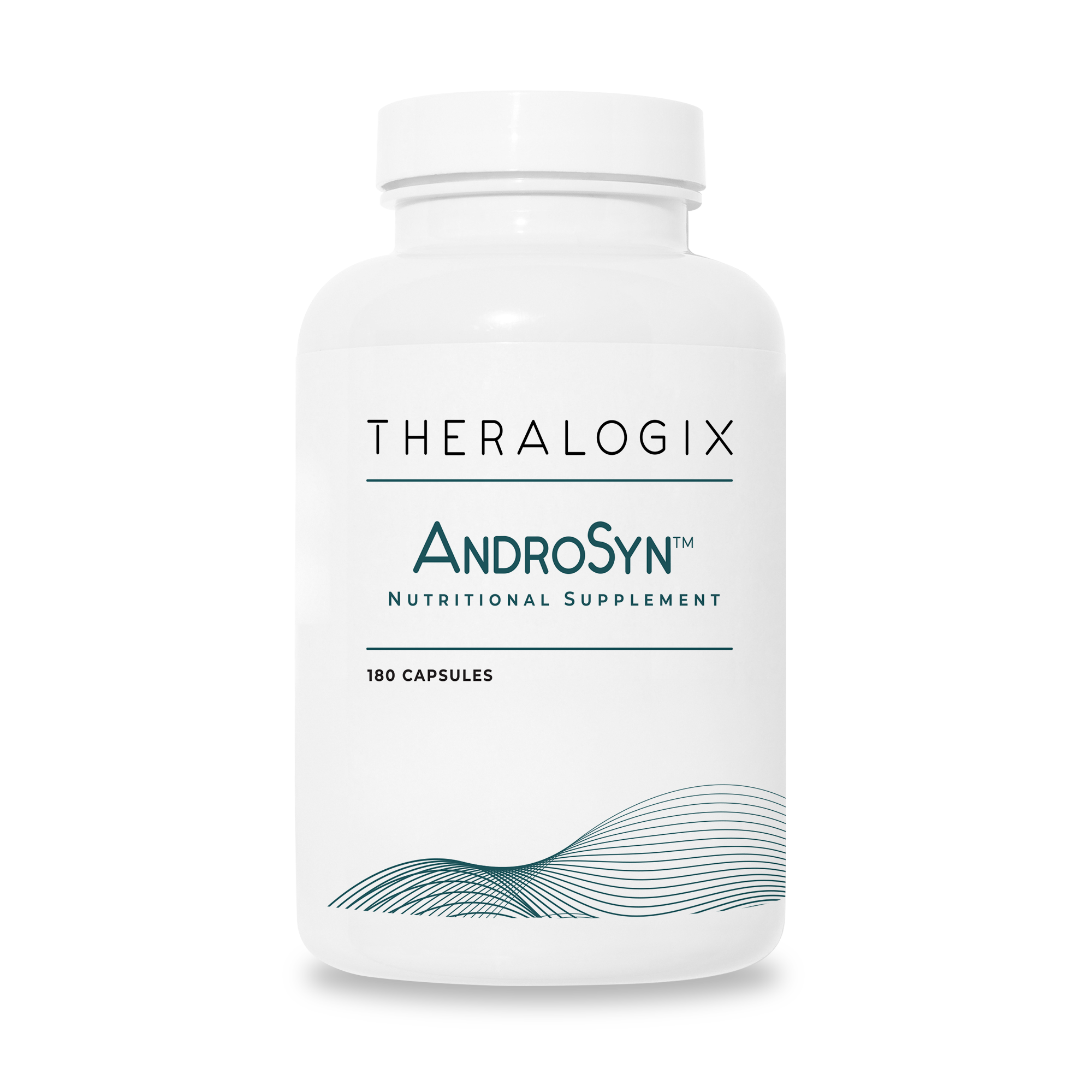 Theralogix AndroSyn nutritional supplement bottle on a white background