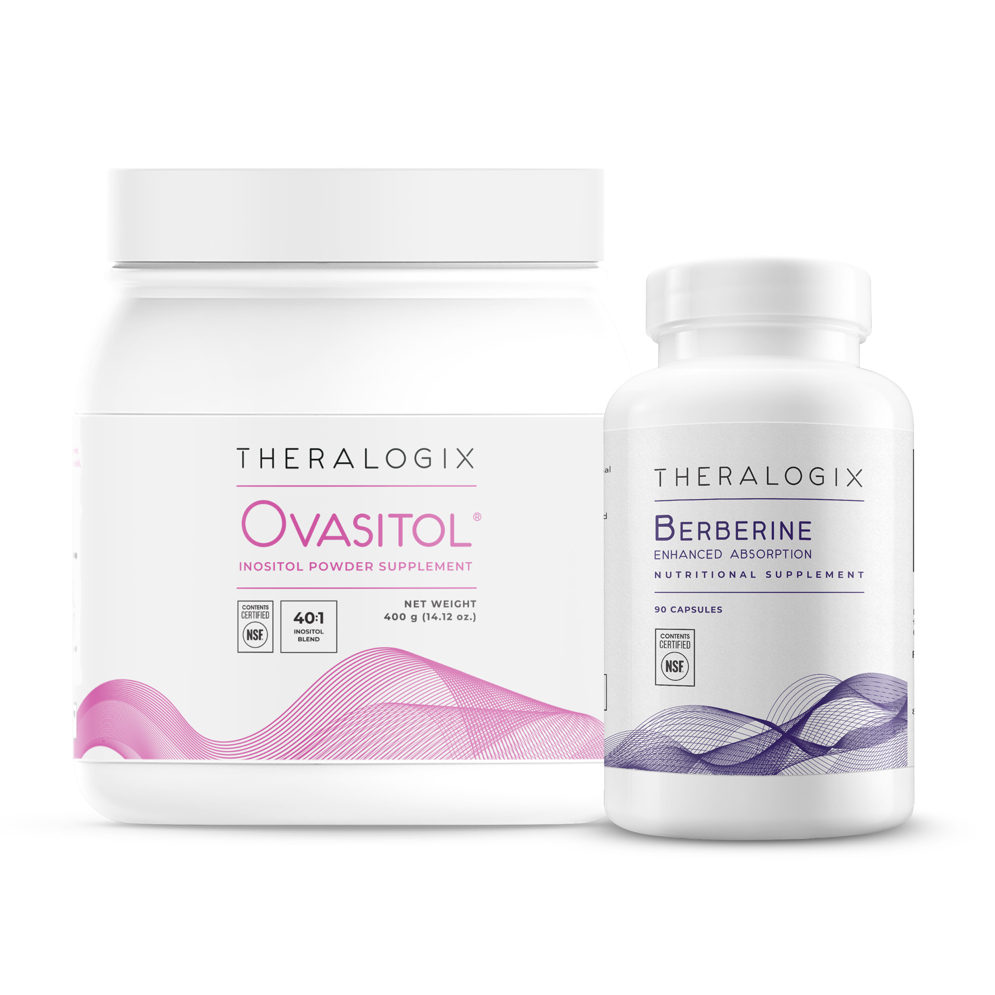 The Ovasitol + Berberine Enhanced Absorption bundle combines myo-inositol, d-chiro-inositol, and berberine to provide the ultimate support for healthy metabolism, insulin, and blood sugar levels.*