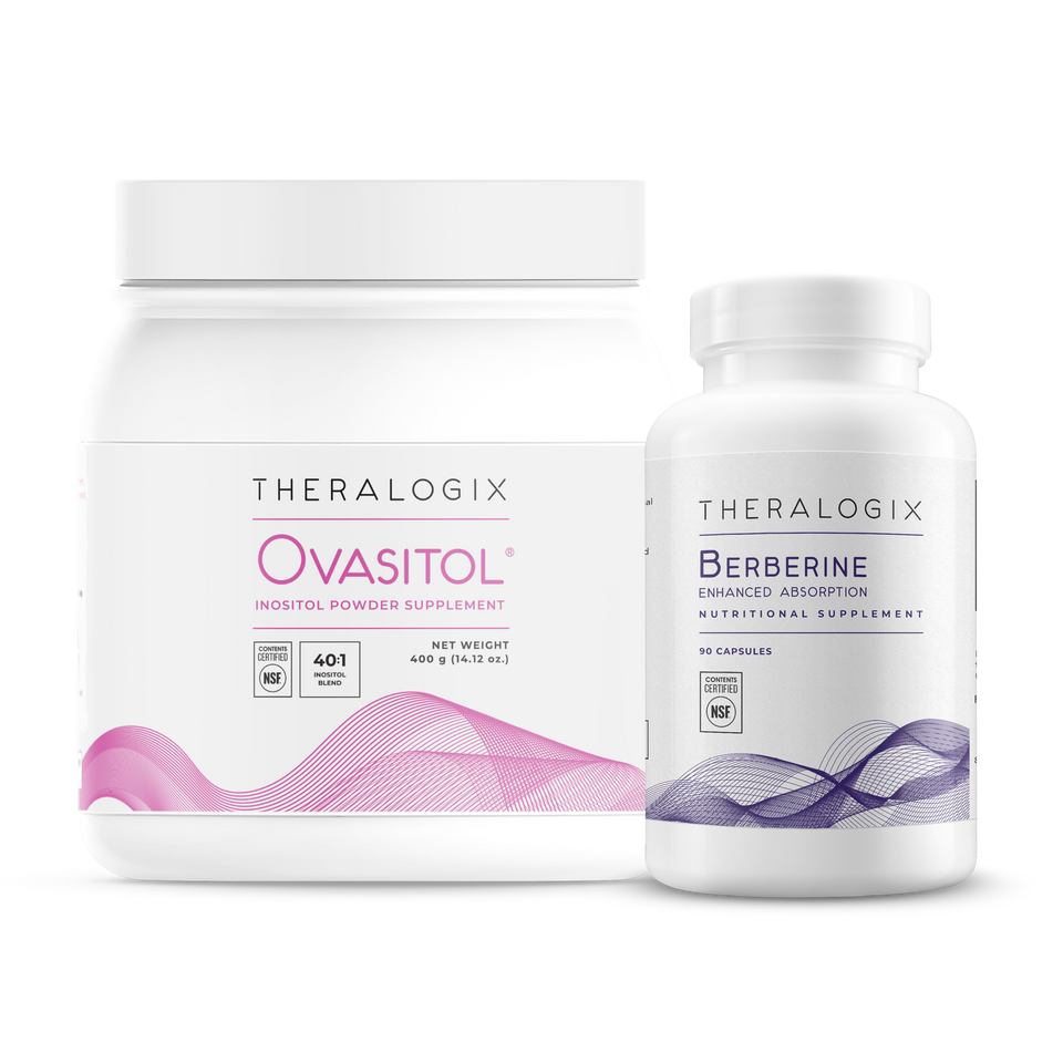 The Ovasitol + Berberine Enhanced Absorption bundle combines myo-inositol, d-chiro-inositol, and berberine to provide the ultimate support for healthy metabolism, insulin, and blood sugar levels.*