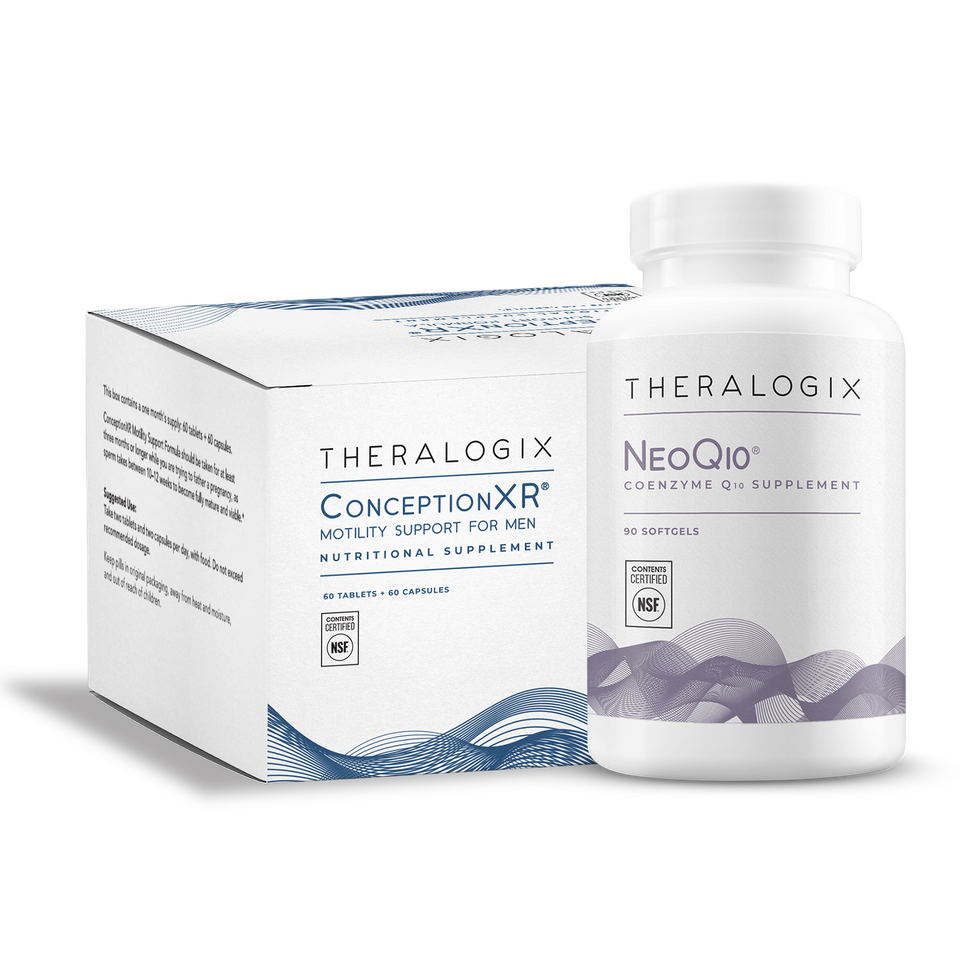 Enhanced-absorption nutritional supplement for sperm morphology and male fertility support.