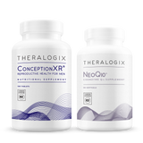 ConceptionXR Reproductive Health Formula + NeoQ10 bundles two of our most popular male fertility supplements to optimize sperm health.