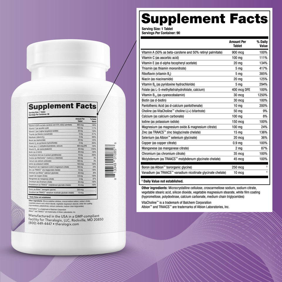 A multinutrient supplement designed for those advised to limit vitamin K intake.