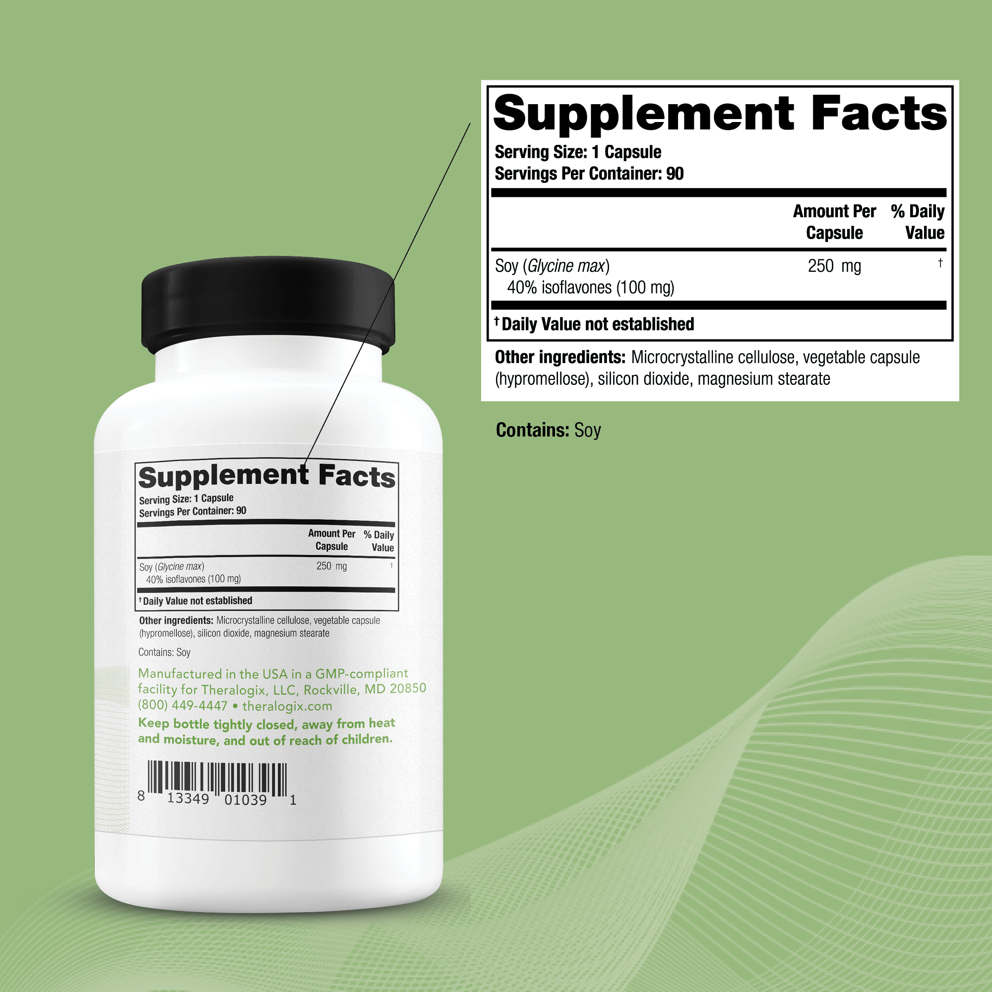 For men, IsoRel is formulated to support cardiovascular and prostate health. In women, soy isoflavones have been shown to reduce the severity and frequency menopause hot flashes and promote bone health.