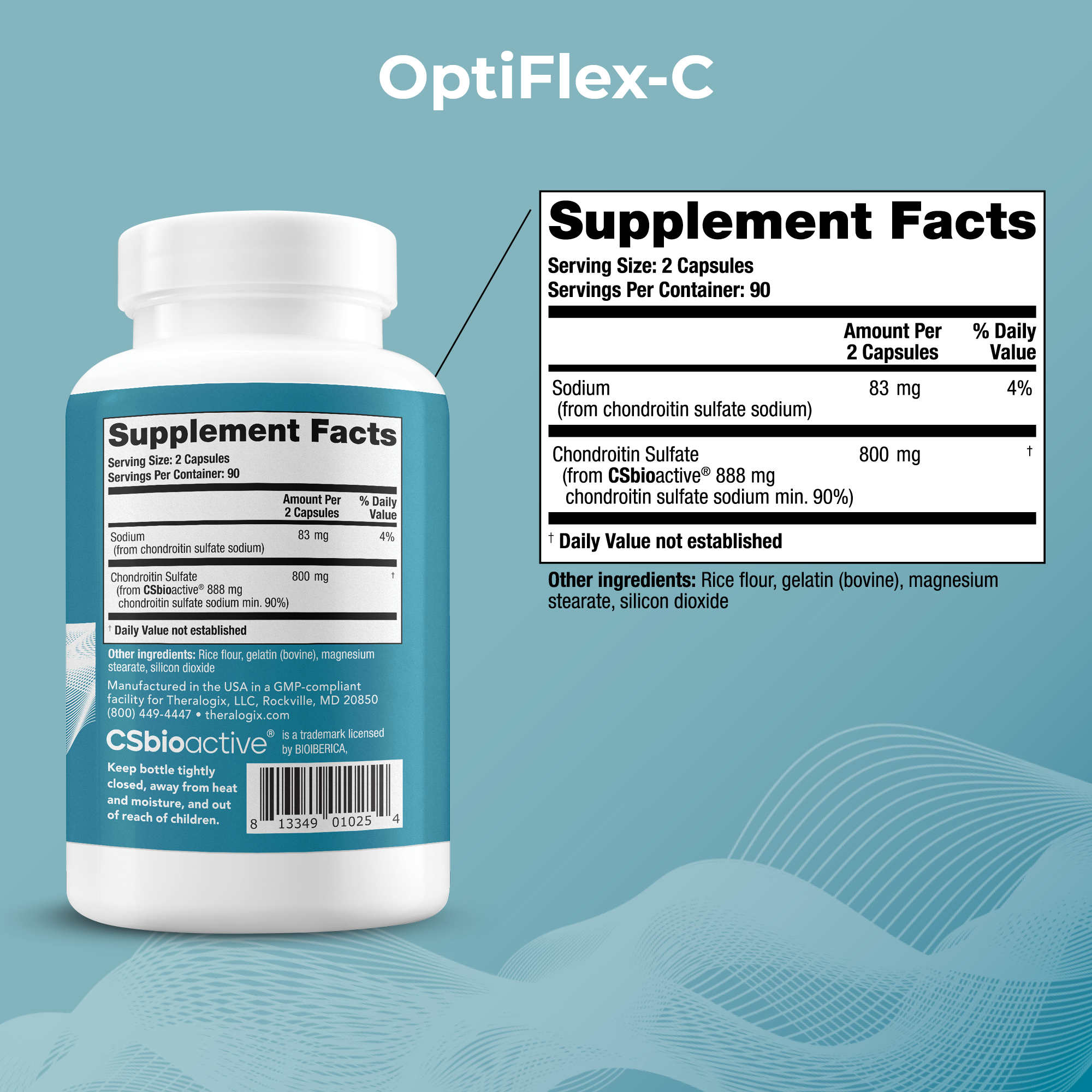 Chondroitin supplement for joint health.