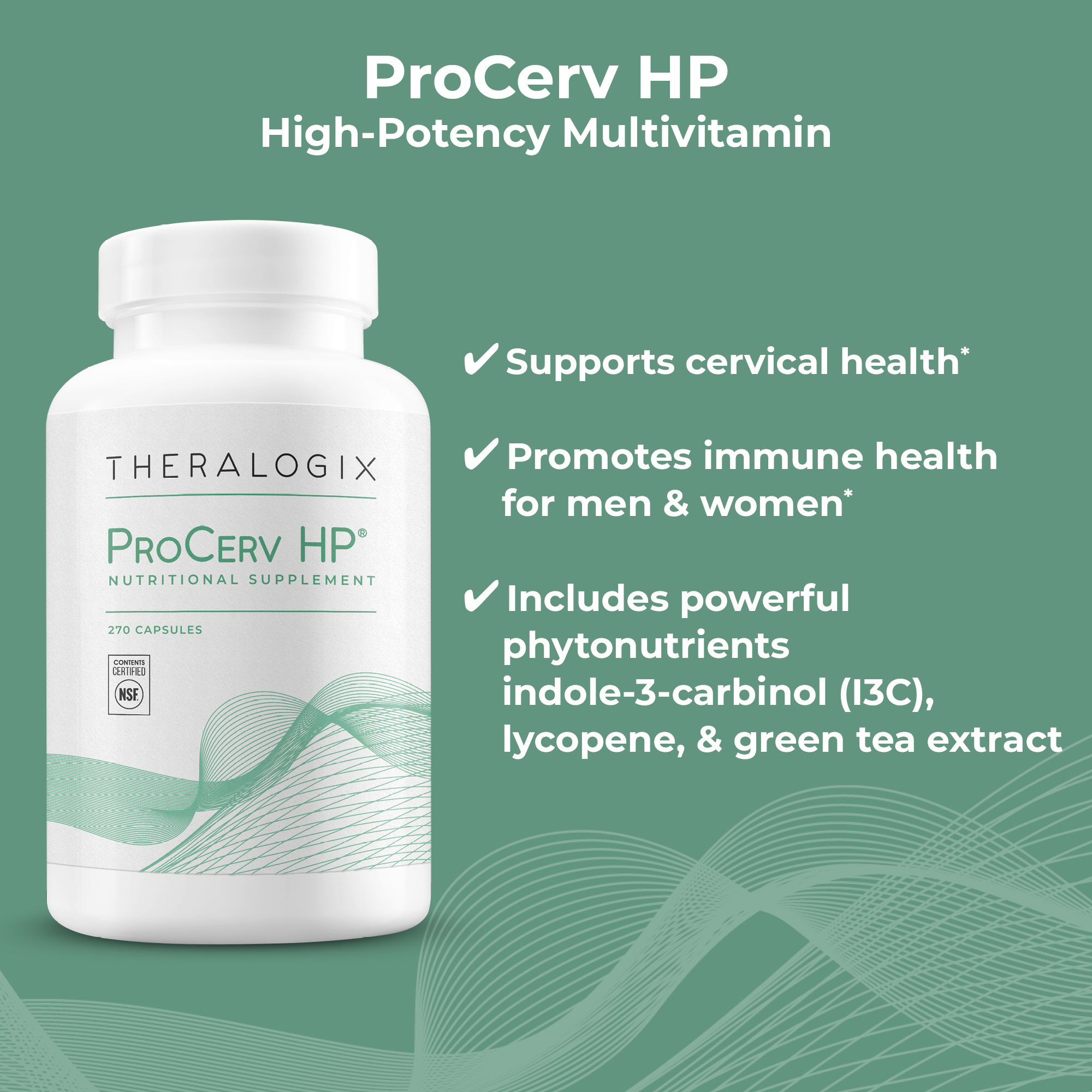 A high quality vitamin to support cervical health.