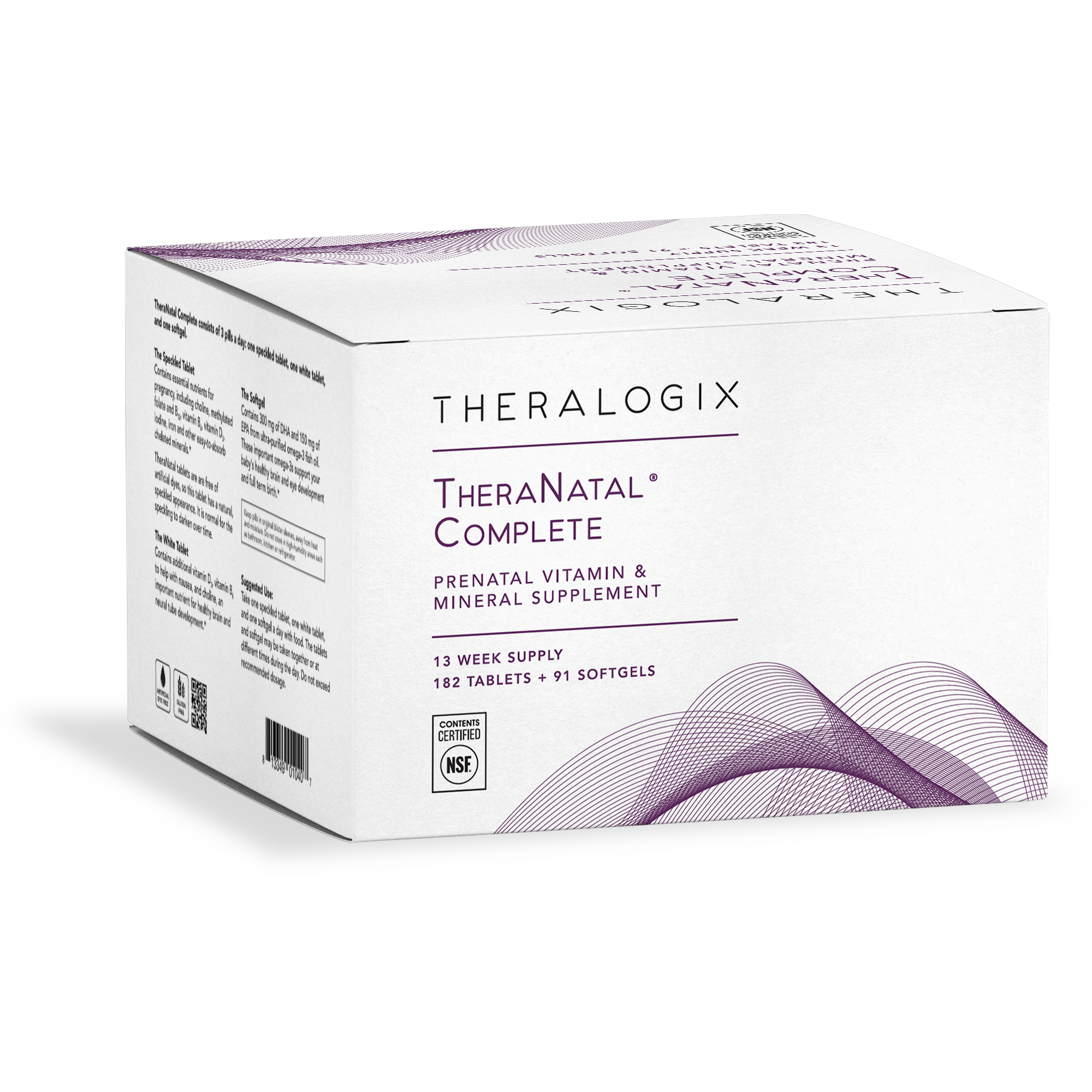 Physician recommended TheraNatal Complete supports a healthy pregnancy and your baby's brain development*.