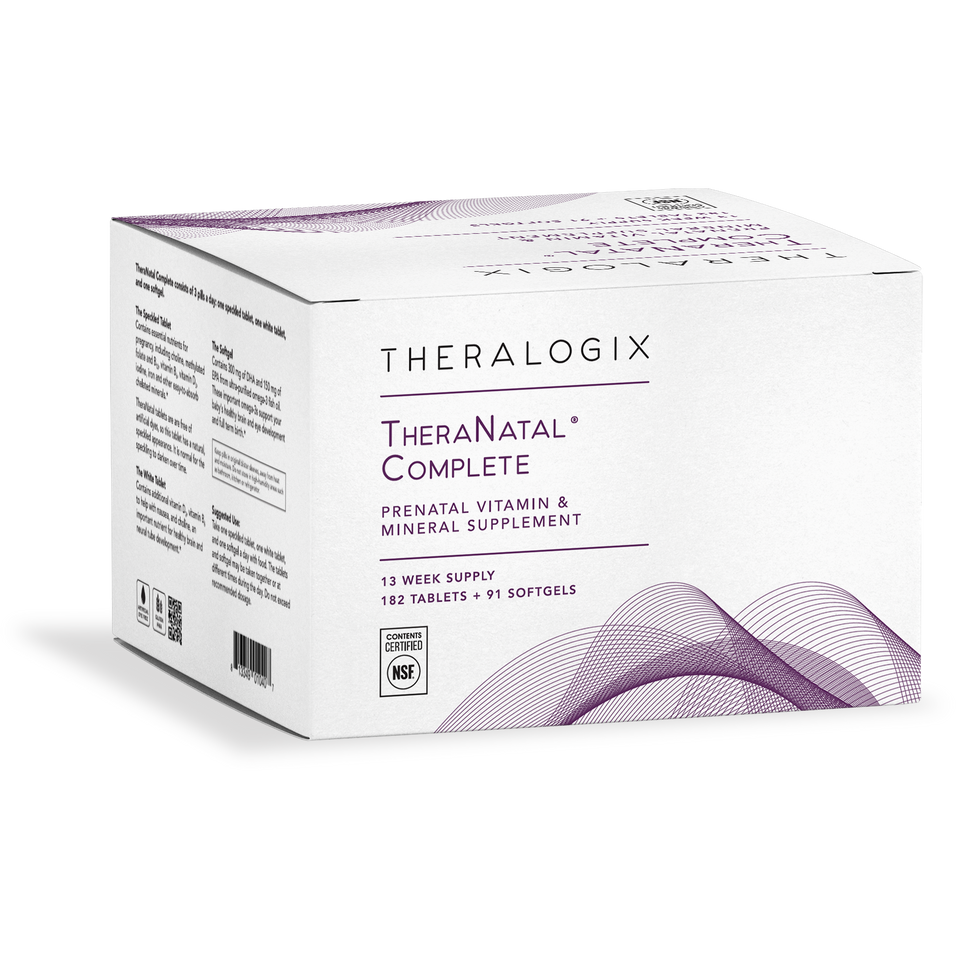 Physician recommended TheraNatal Complete supports a healthy pregnancy and your baby's brain development*.