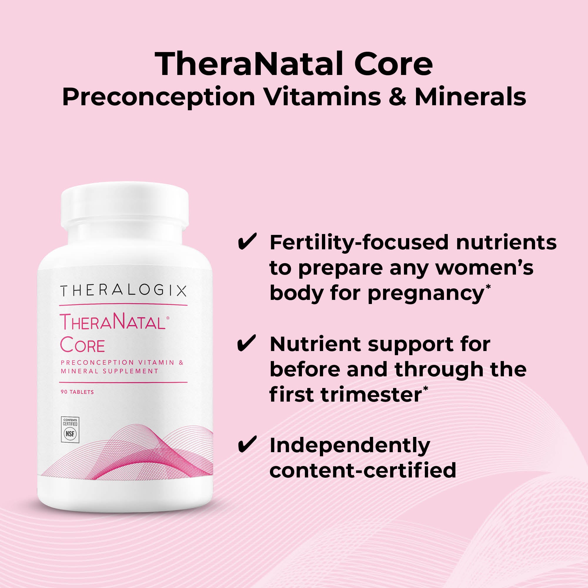 Fertility-focused nutrients for to prepare any woman's body for pregnancy