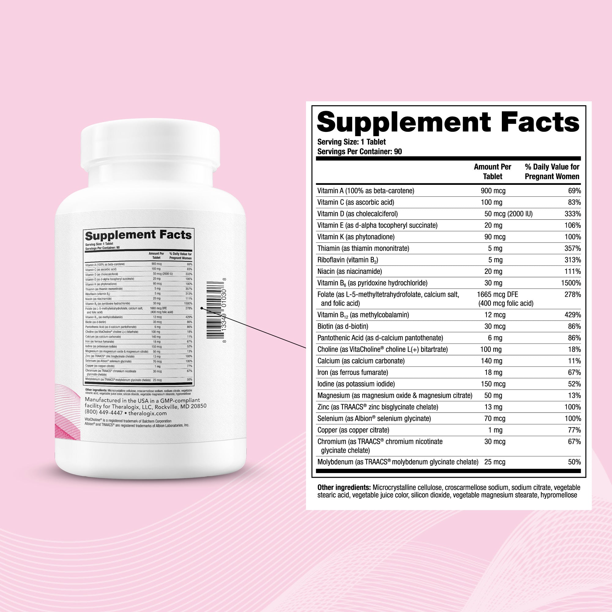 TheraNatal Core is a daily preconception prenatal for any woman trying to conceive