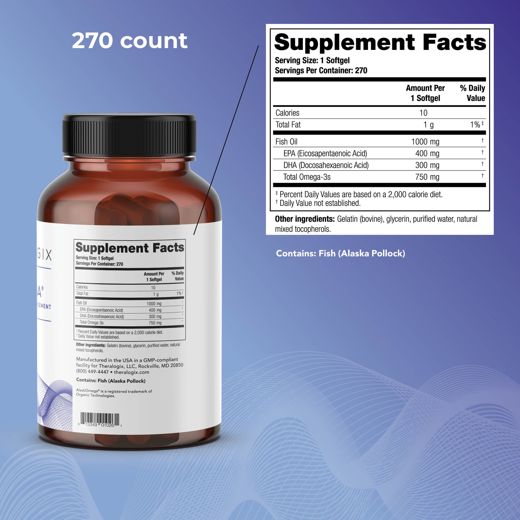 highly-purified omega-3 supplement for immune health.