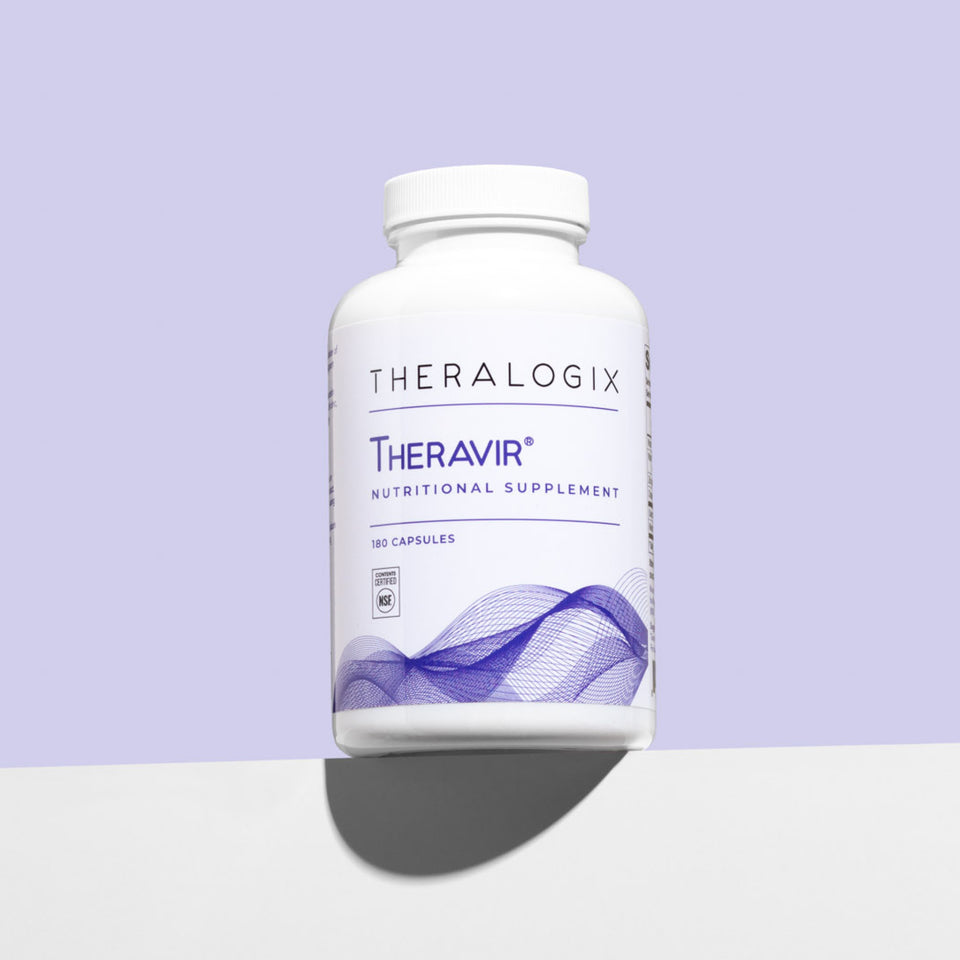 Theravir is a unique blend of vitamin C, vitamin D3, zinc, quercetin, and melatonin formulated to   support a vital immune response.*