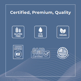 Independently tested and certified by NSFĀ® International. Manufactured in the USA in a GMP-compliant facility.