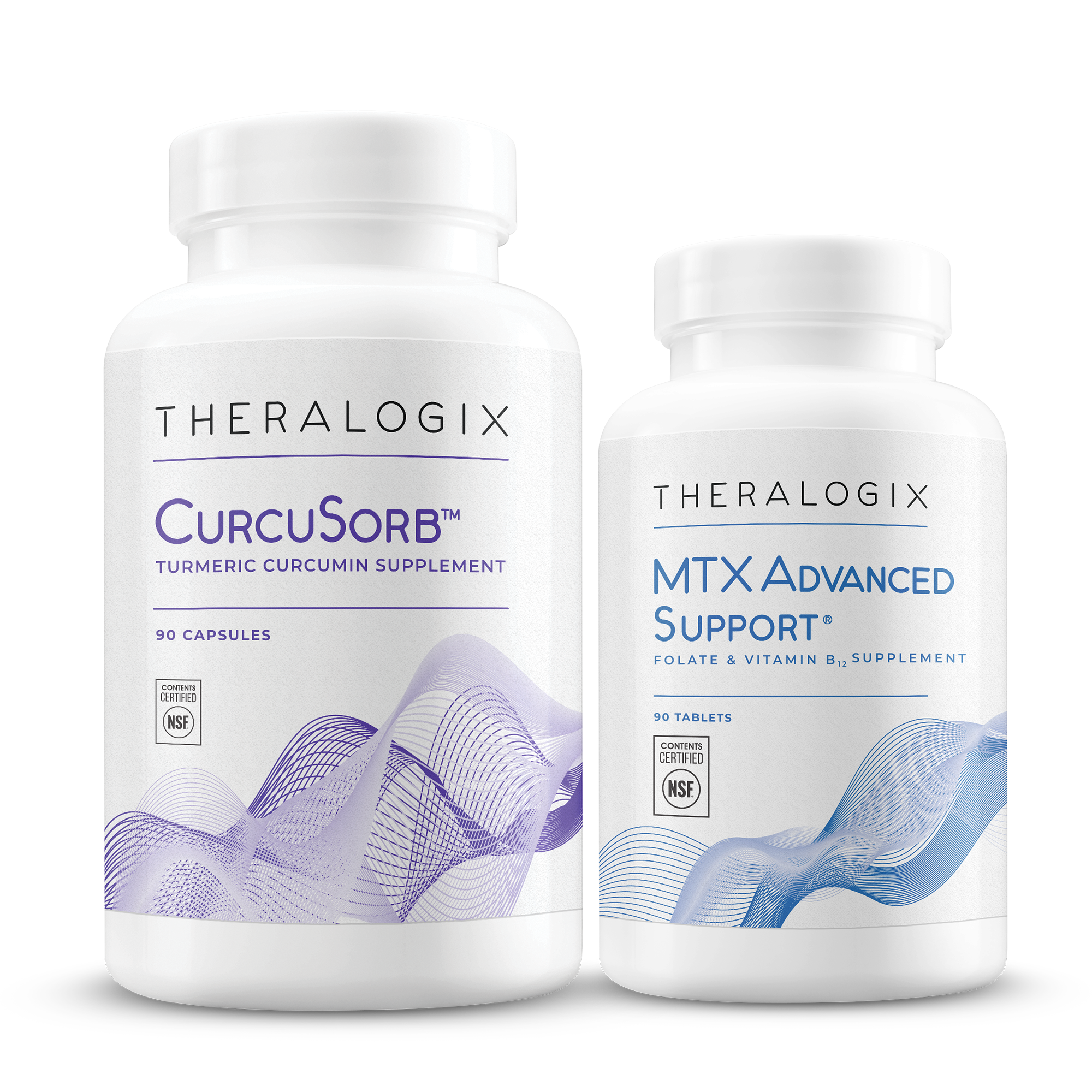 CurcuSorb + MTX Advanced Support bundles curcumin for joint health with methylated folate and vitamin B12 for nutrient support while taking methotrexate.*