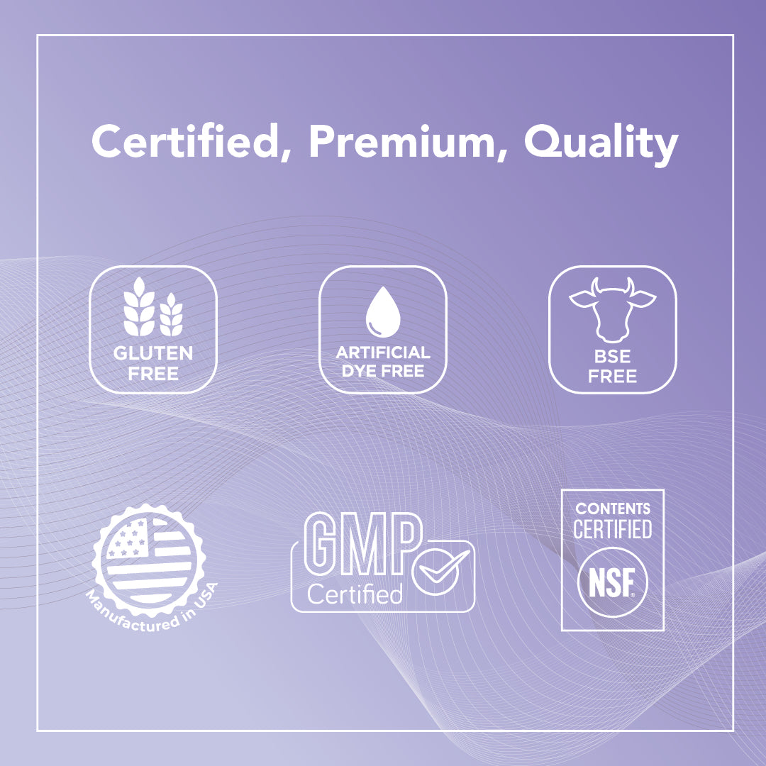 Certifications for NeoQ10 coQ10 supplement.