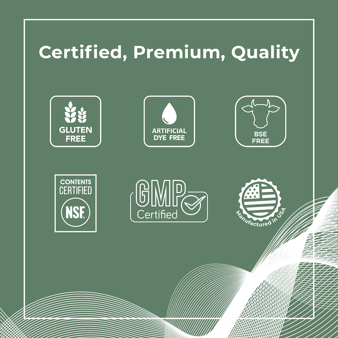 Prostate supplement for men, certified by NSF international and gluten free.