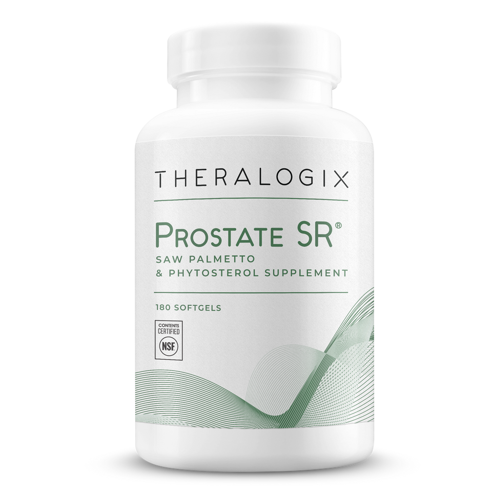 Prostate SR combines a clinical-strength saw palmetto extract with beta-sitosterol to support healthy urinary frequency, flow, and function in men.