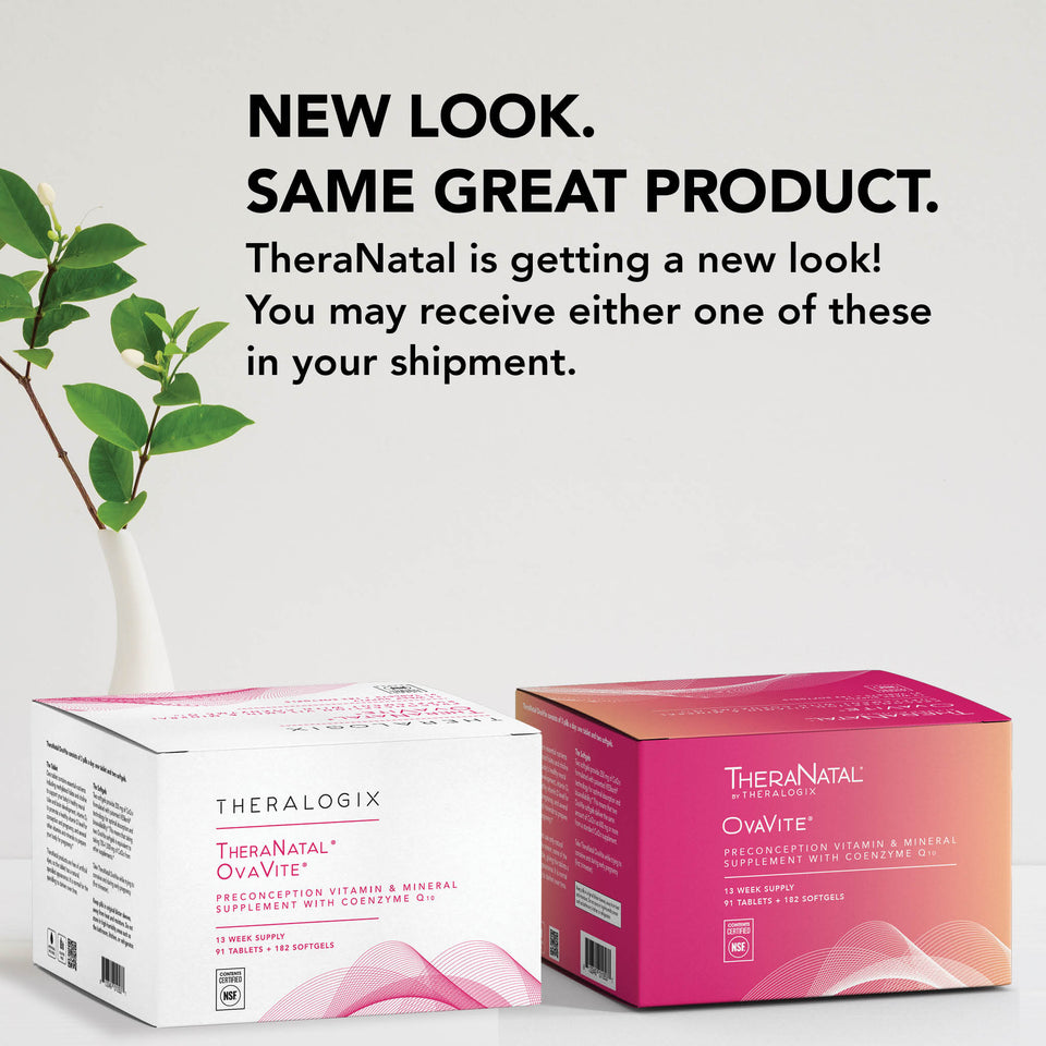 TheraNatal OvaVite contains essential vitamins and minerals that help prepare your body for pregnancy.