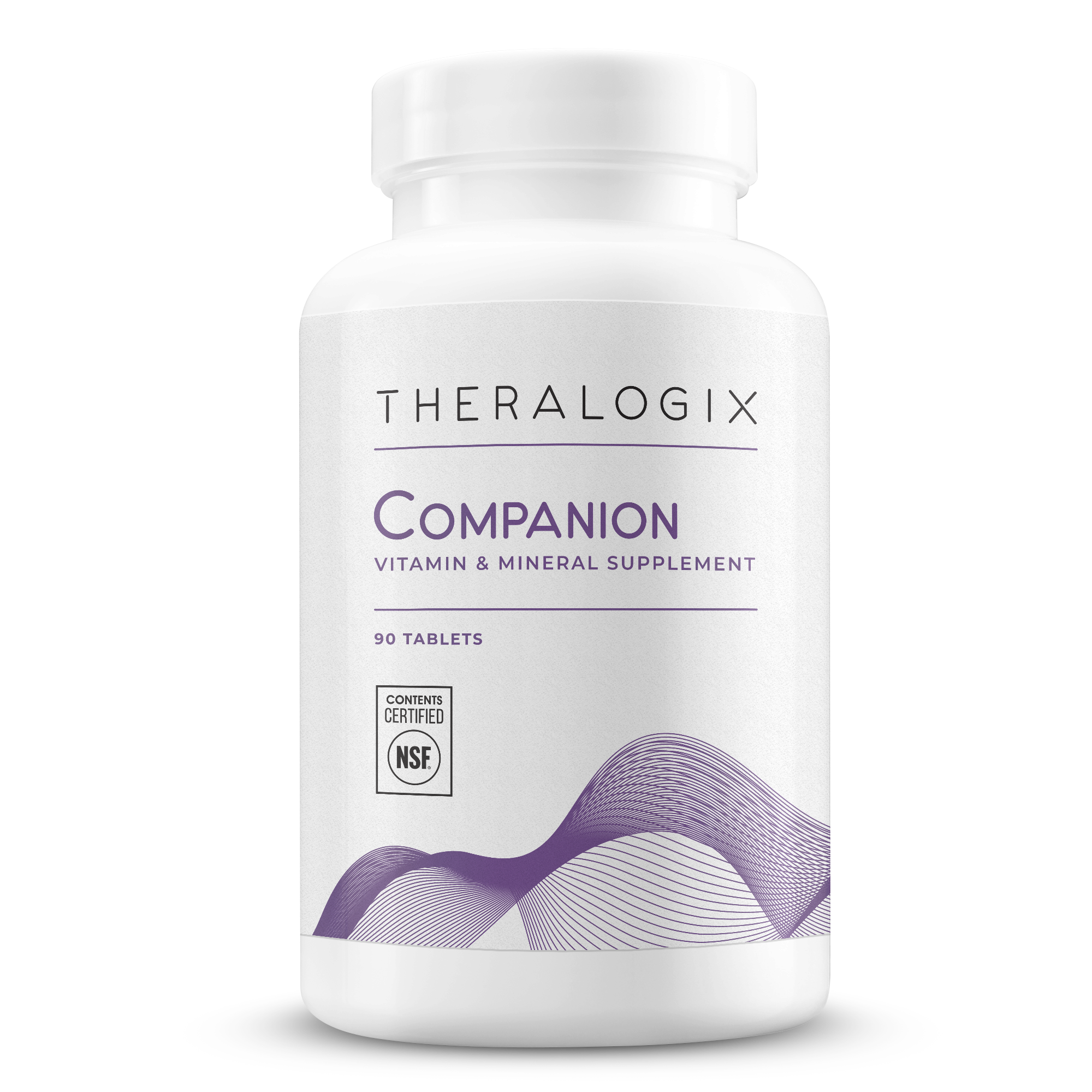 Companion is a multivitamin formulated without vitamin D, vitamin K, or iron.