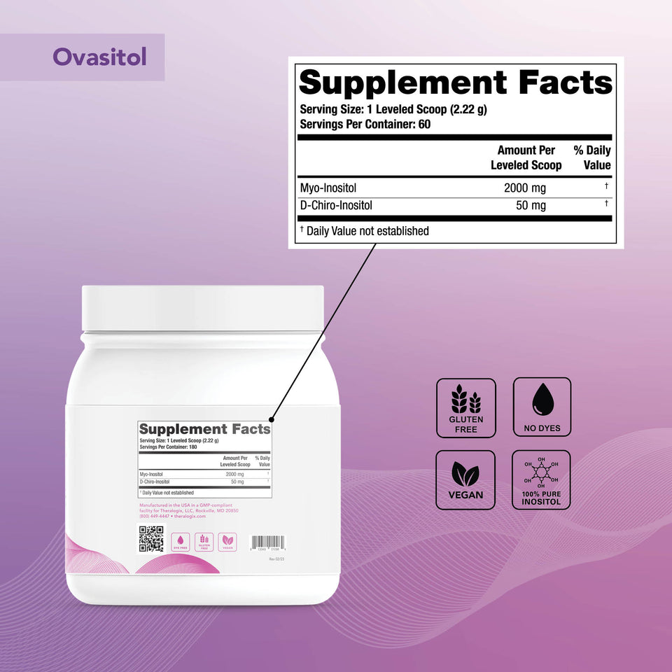 theralogix ovasitol inositol powder for womens hormones and fertility