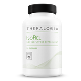 Physician recommended IsoRel Whole Soybean Extract Supplement containins soy isoflavones to reduce menopause hot flashes and promote cardiovascular and prostate health.