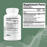 prostate sr prostate supplement facts panel