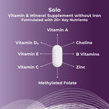 methylated folate, b vitamins, zinc, vitamin d, choline