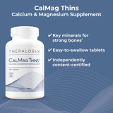 CalMag Thins are much smaller than other calcium supplements, offering an alternative to traditional, large calcium tablets.  