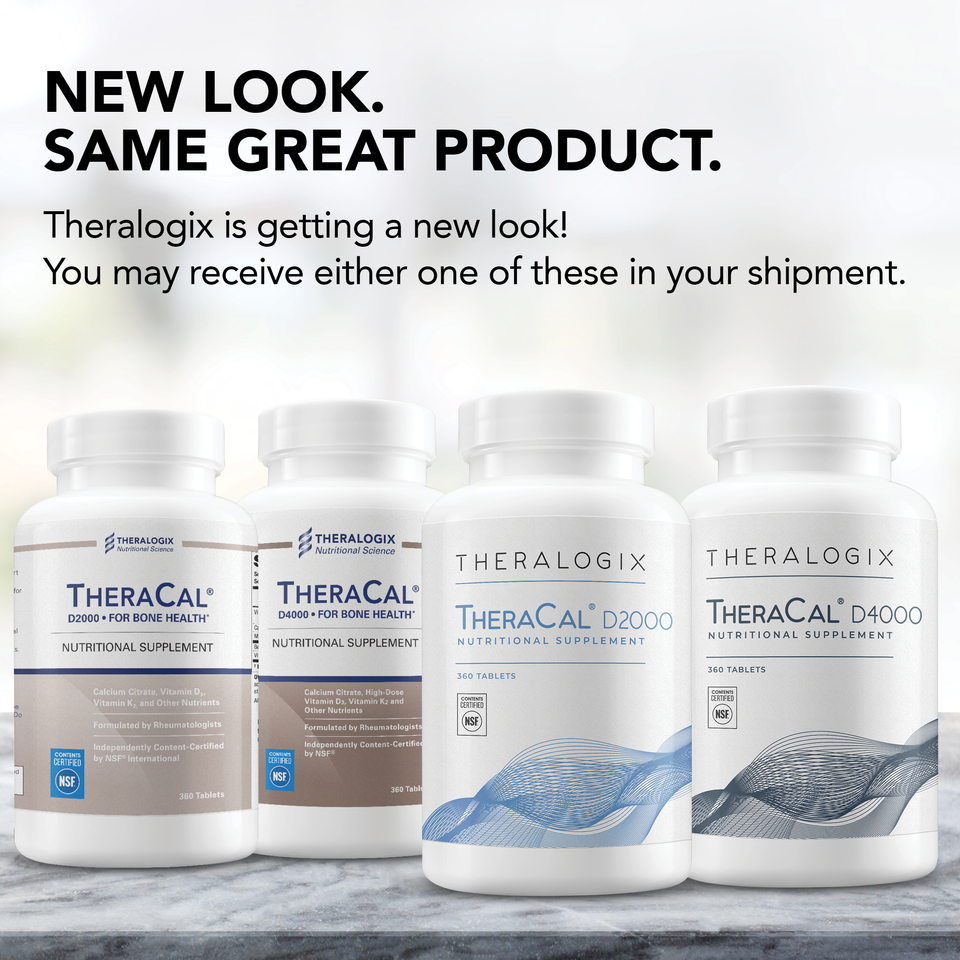 TheraCal delivers a synergistic combination of calcium citrate, vitamin D3, magnesium, vitamin K2, and boron to build and maintain bone strength